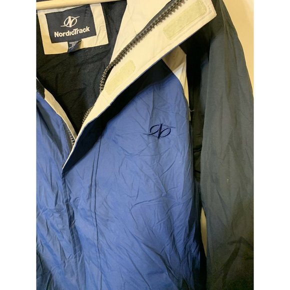 Nordictrack Blue White Men’s Sz‎ L snowboarding jacket coat Nordic track - Picture 5 of 9